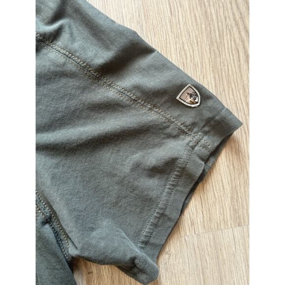 Kuhl Wildfibre Green Polo Shirt Short Sleeve Outdoors Hiking 7242 Men's Size L - Picture 3 of 10